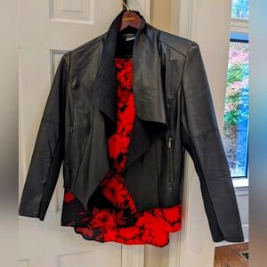 Bagatelle Black Faux Leather Jacket - EUC - Size M